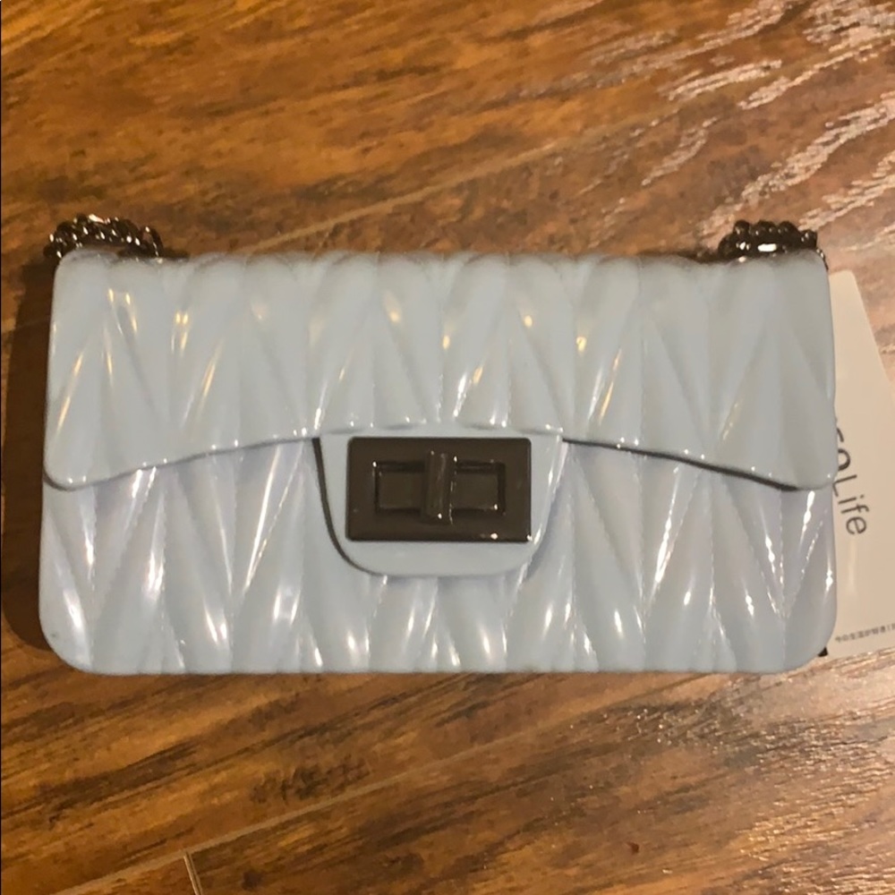 Miniso life mini chain bag, light sky blue color